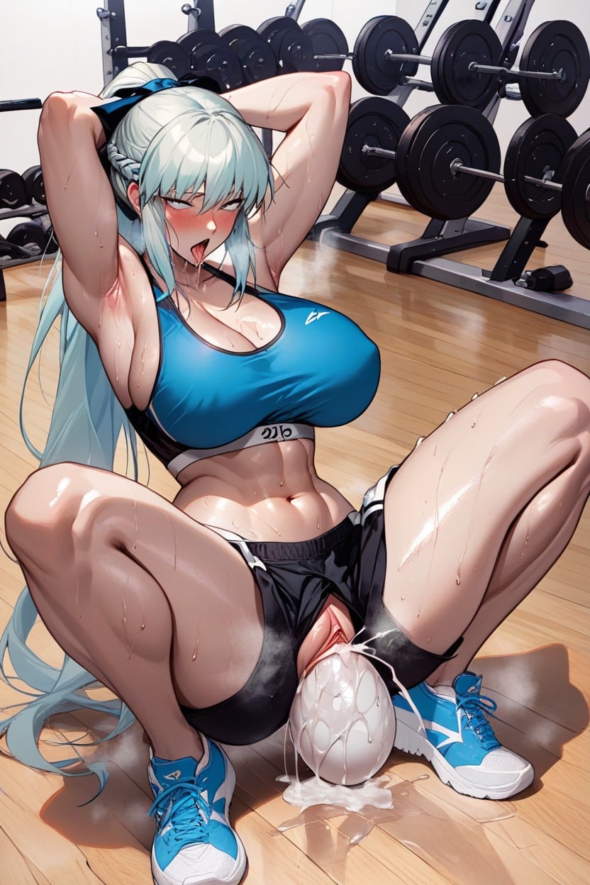 Gym, Wedgie, Big Round Butt Hentai AI Porn