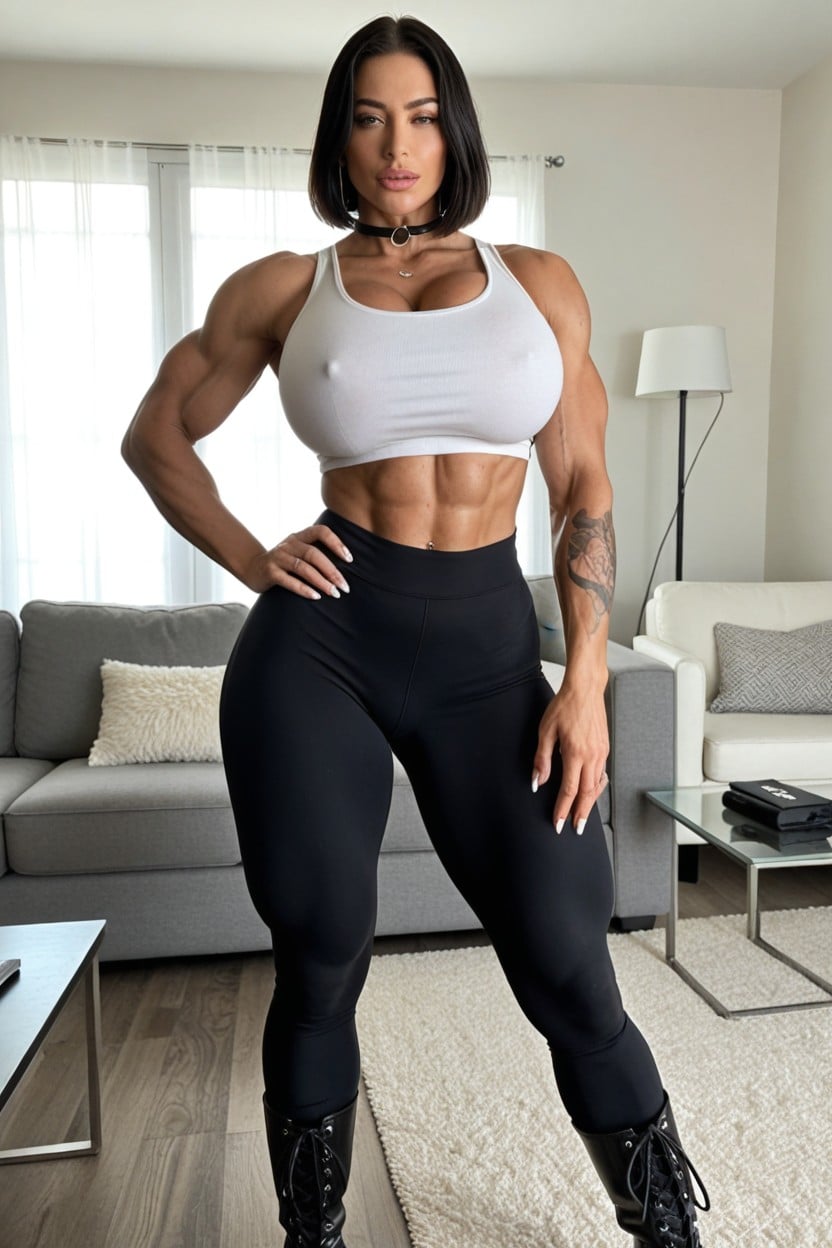 Thick Plump Lips, Breast Expansion, Thick Cock Shemale AI Porn