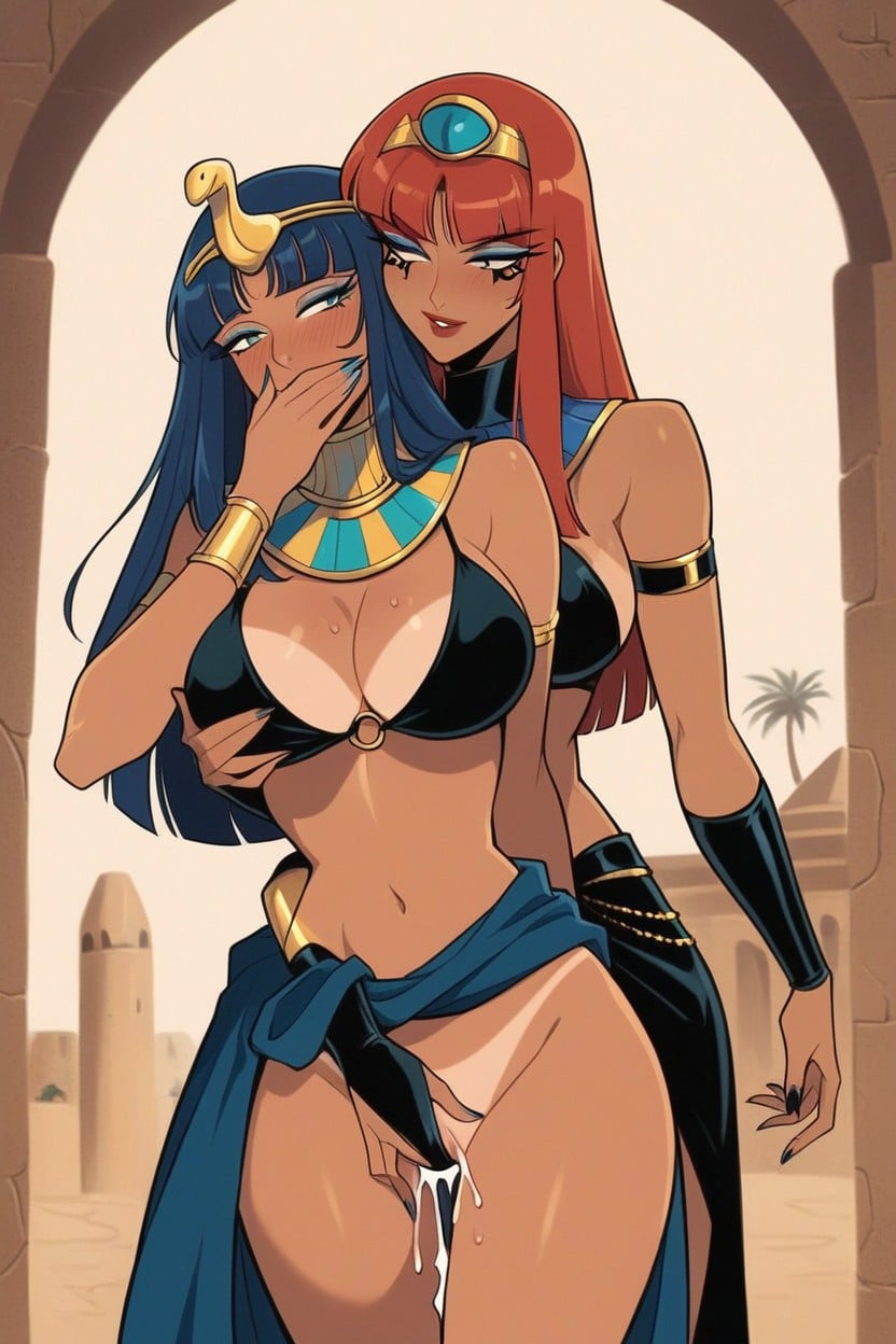 Busty Tits, Red Hair, Emmer Mountebanker From Behind Hentai AI Porn