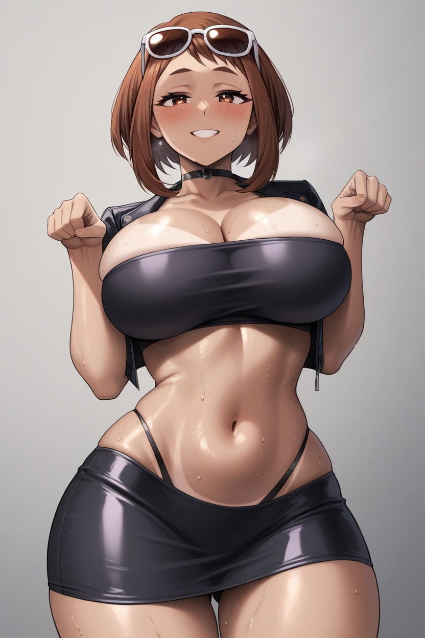 Purple Eyeshadow, Thick, Purple Eyeshadow Hentai AI Porn