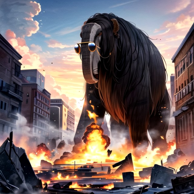 Huge Explosions Everywherepanoramic View, Modern City Setting, Distant View Hentai AI Porn