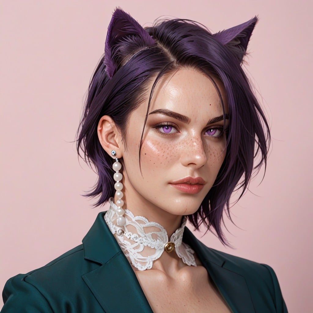 Cute, Purple Tail, Cosplay Hentai AI Porn