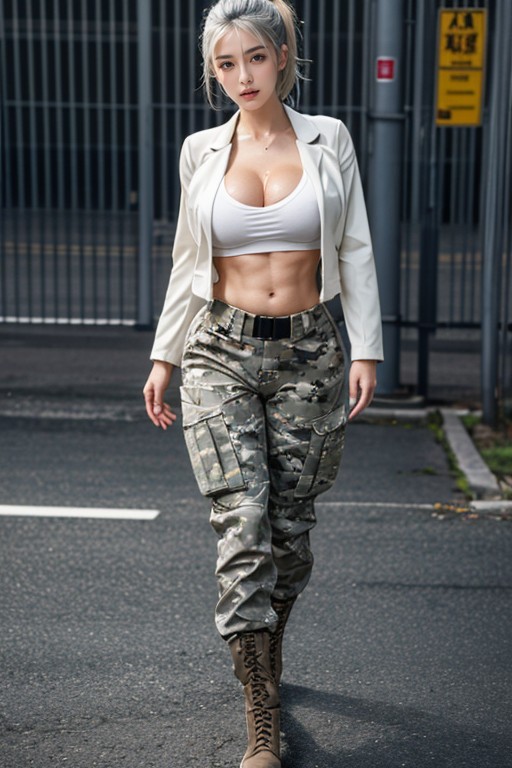 Super Waist, Sweaty, Extremely Oversize Gigantic Breast Asian AI Porn
