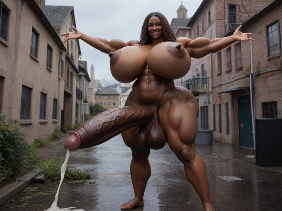 Large Navel, Gigantic Breasts, Expansión De Senos Porno shemale IA