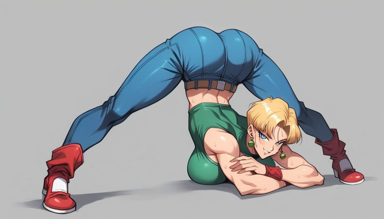 Bare Shoulders, Red Shoes, Expression Hentai AI Porn