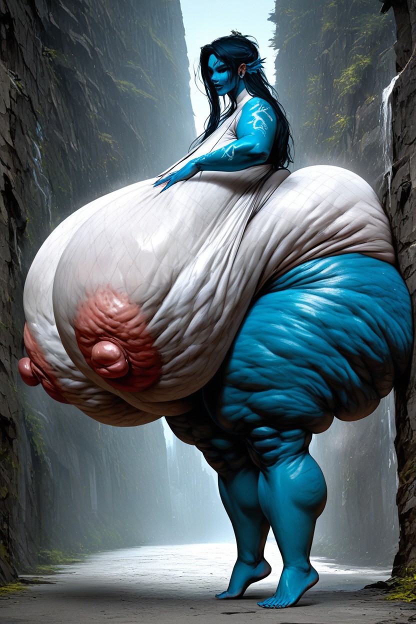 Hyper Cellulite Tits, Increase Tits Size, Increase Nipple Size AI Porn