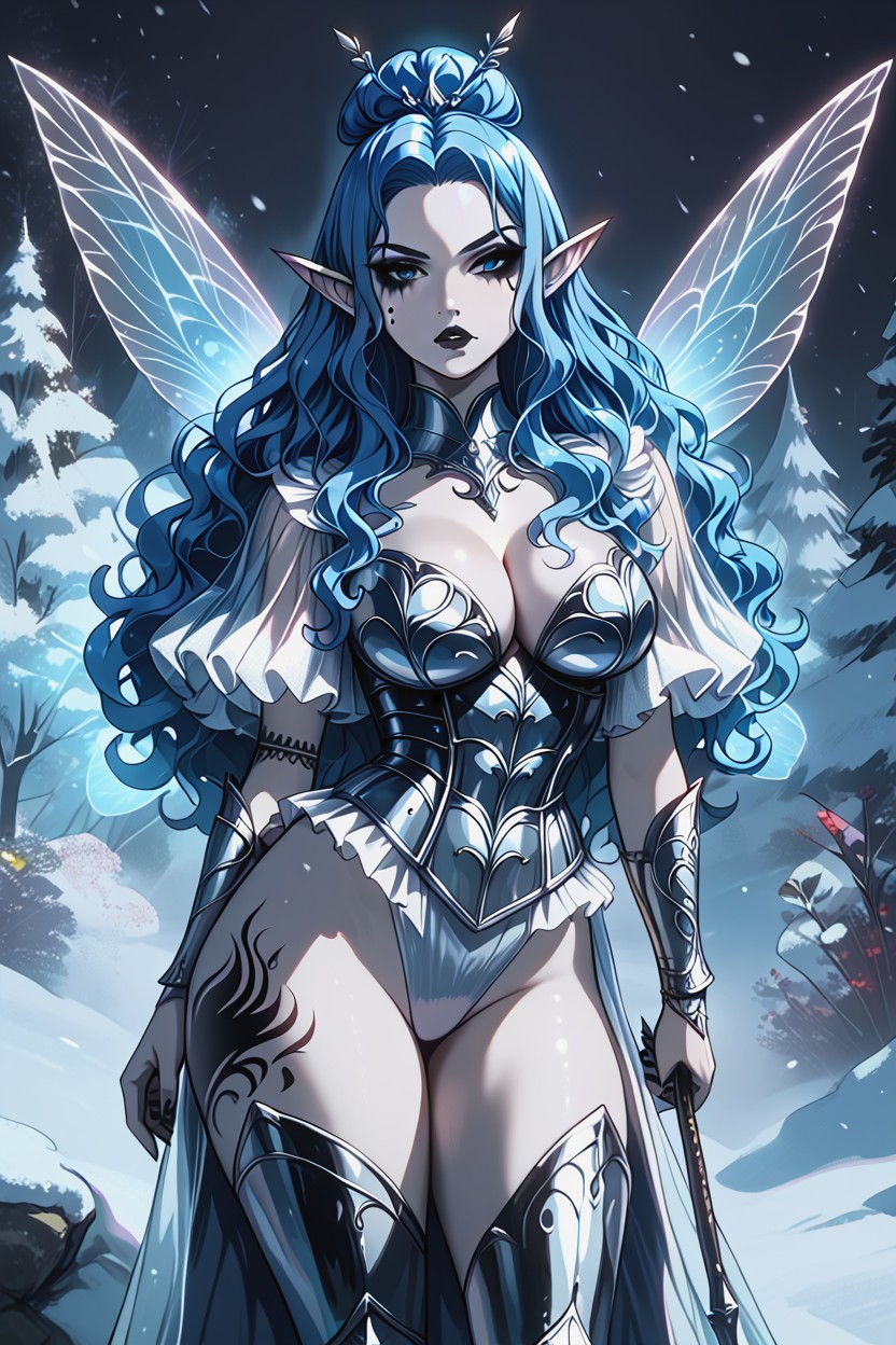 Massive Ass, Elf Ears, Fairy Woman Hentai AI Porn