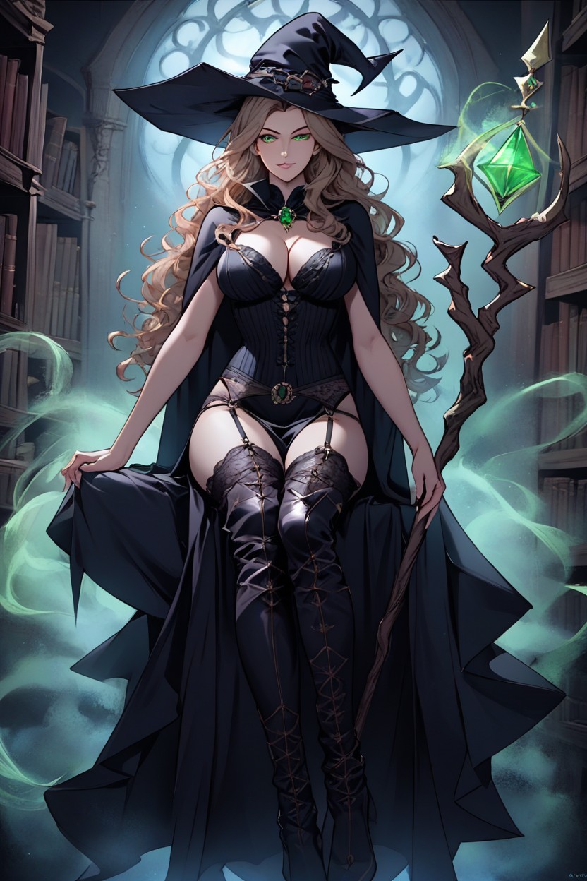 Elegant Outfit, Witch, Cute Hentai AI Porn