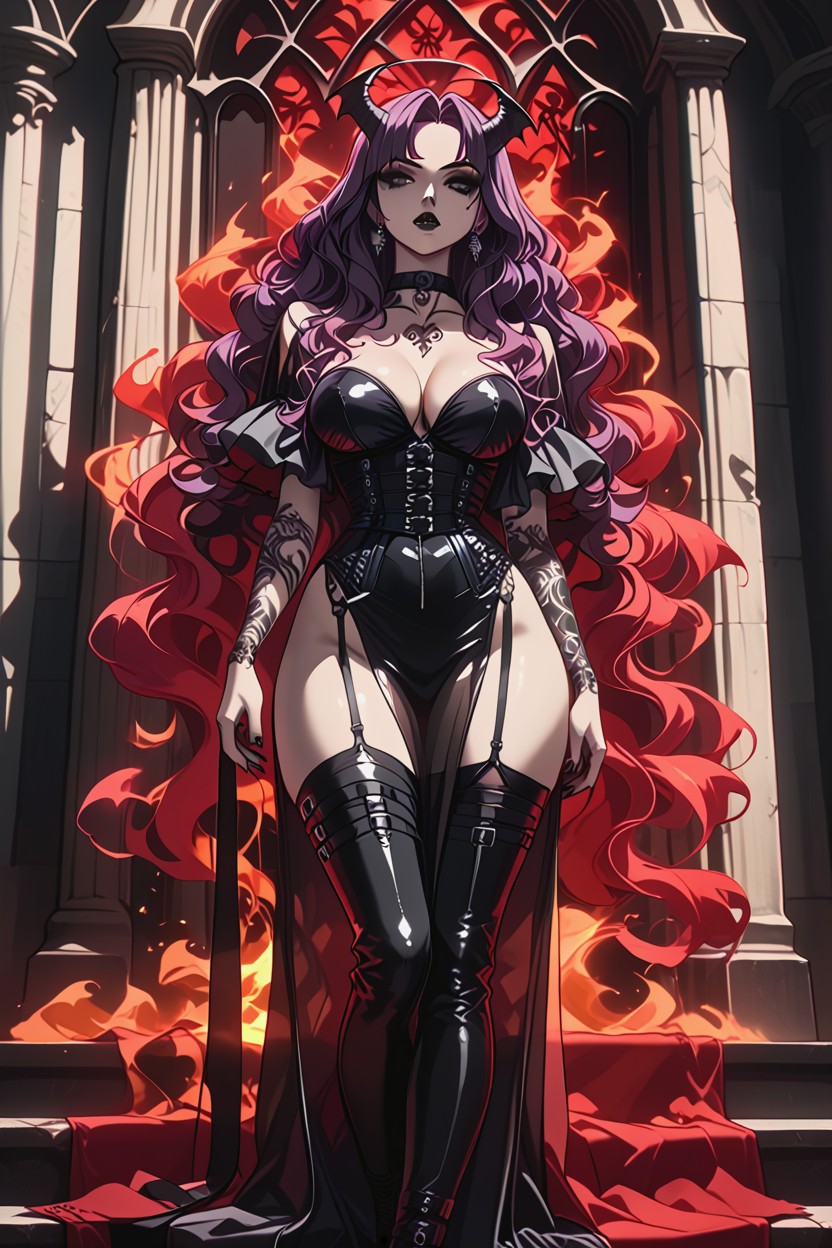 Dominant And Mystical Aura, Violet Eyes, Selene Hentai AI Porn