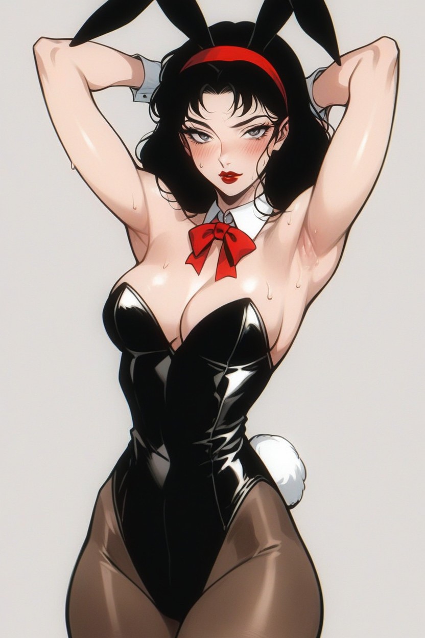 White Background, 25+, Front View Hentai AI Porn