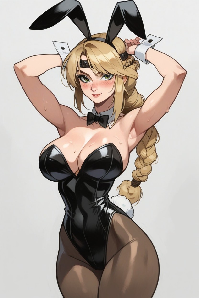 Waist Shot, Arms Up, Large Breasts Hentai AI Porn
