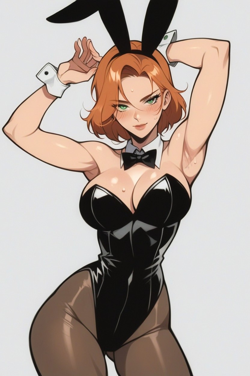 Arms In Frame, Shy, Thick Thighs Hentai AI Porn