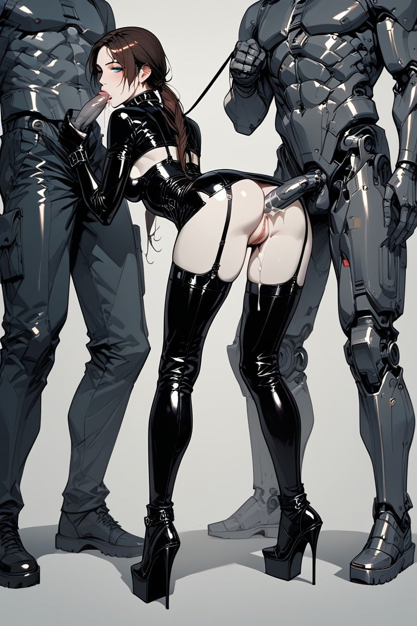 Lara Croft, Gang Bang, 25+ Hentai AI Porn
