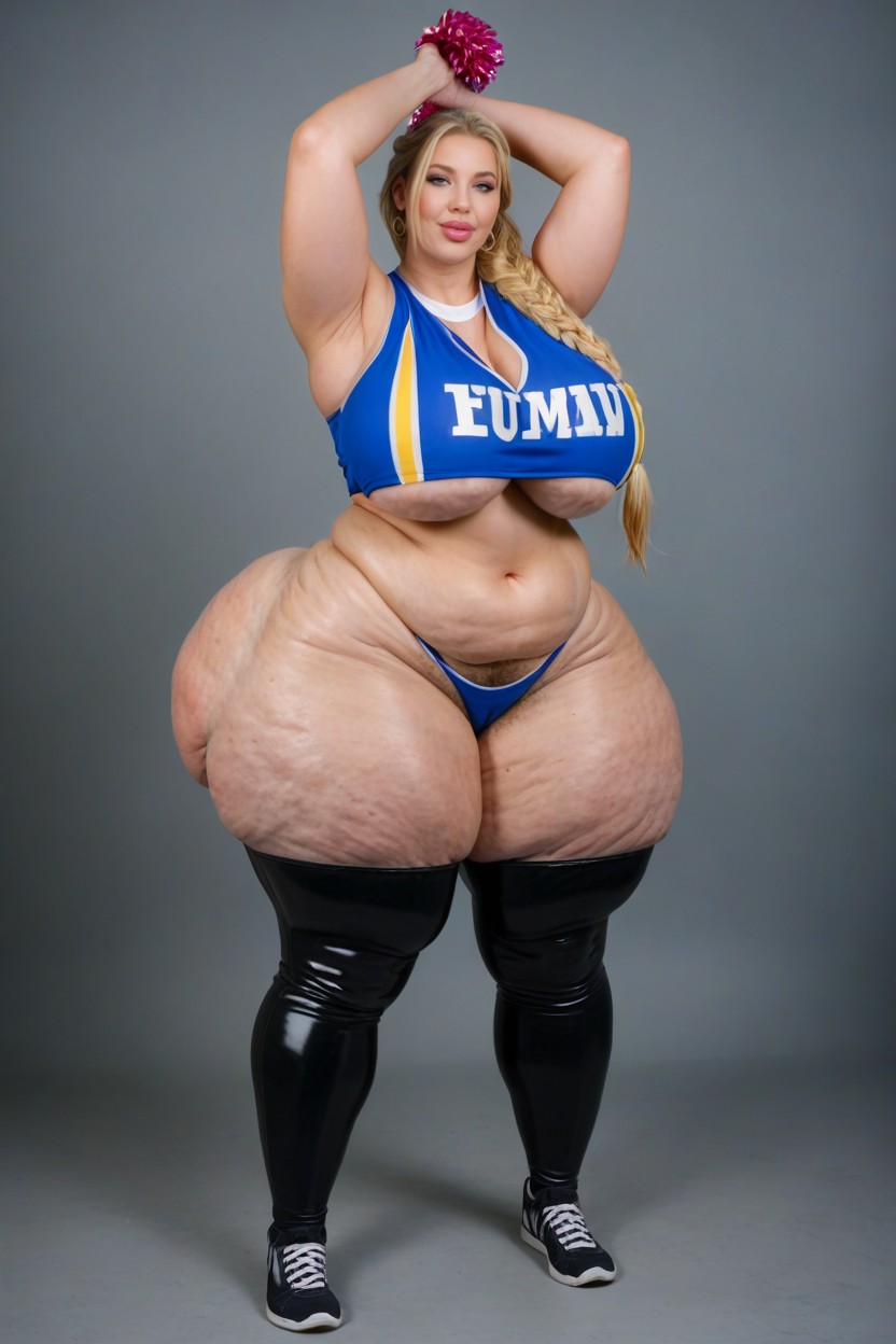 Cellulite, Huge Ass, Super Huge Round Ass BBW AI Porn