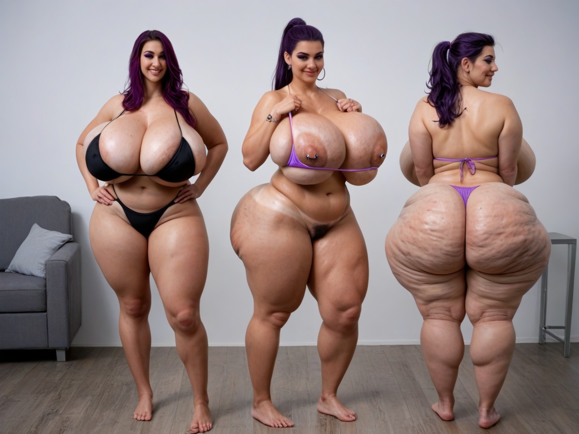 Sultry Stern, Sexy Feet, Freckles BBW AI Porn