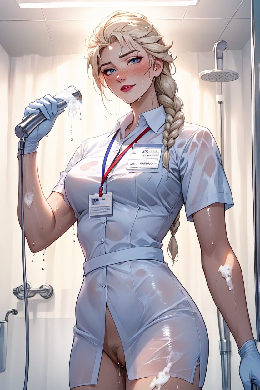 Ultra Detailed, White Medical Top, Highly Detailed Hentai AI Porn
