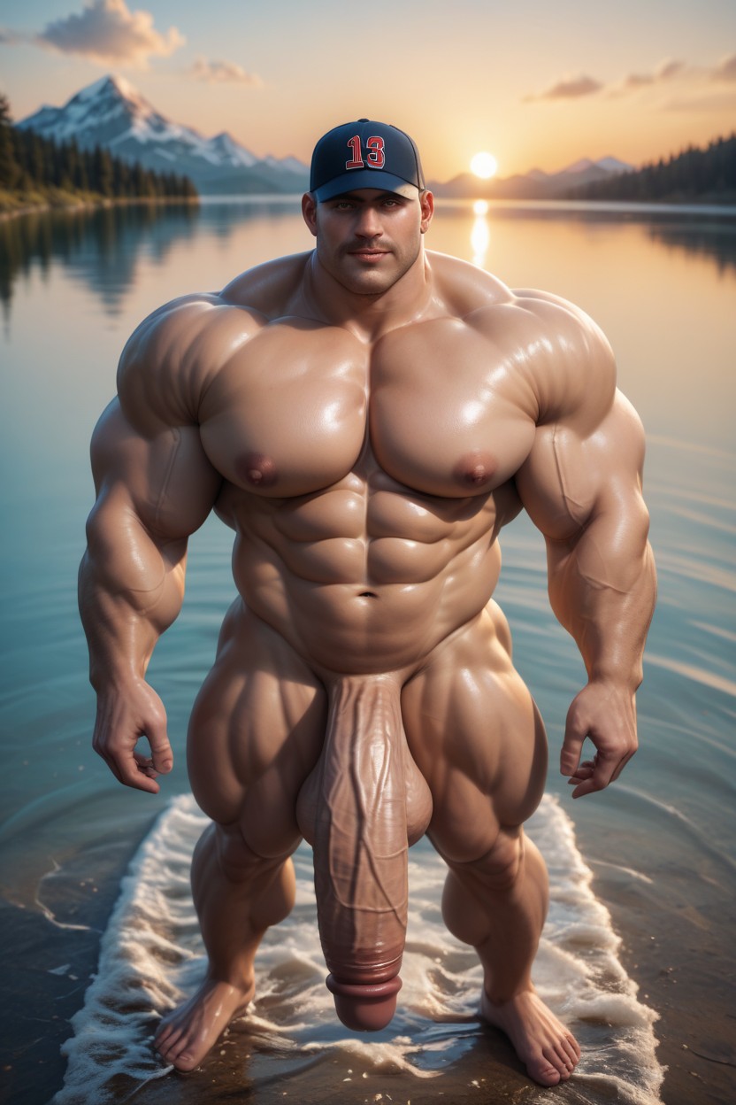 Hairless Face, Cock So Big, Feet Sticking Out Porno IA Gay