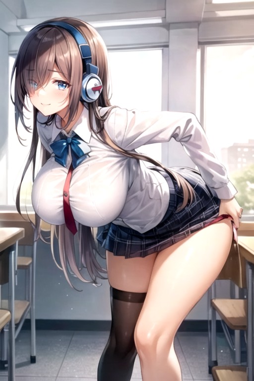 Long Hair, Classroom, Uniform Hentai AI Porn