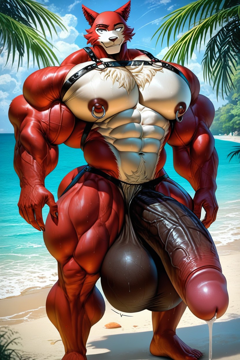 Hyper Cock, Sexy, Beastars Furry AI Porn