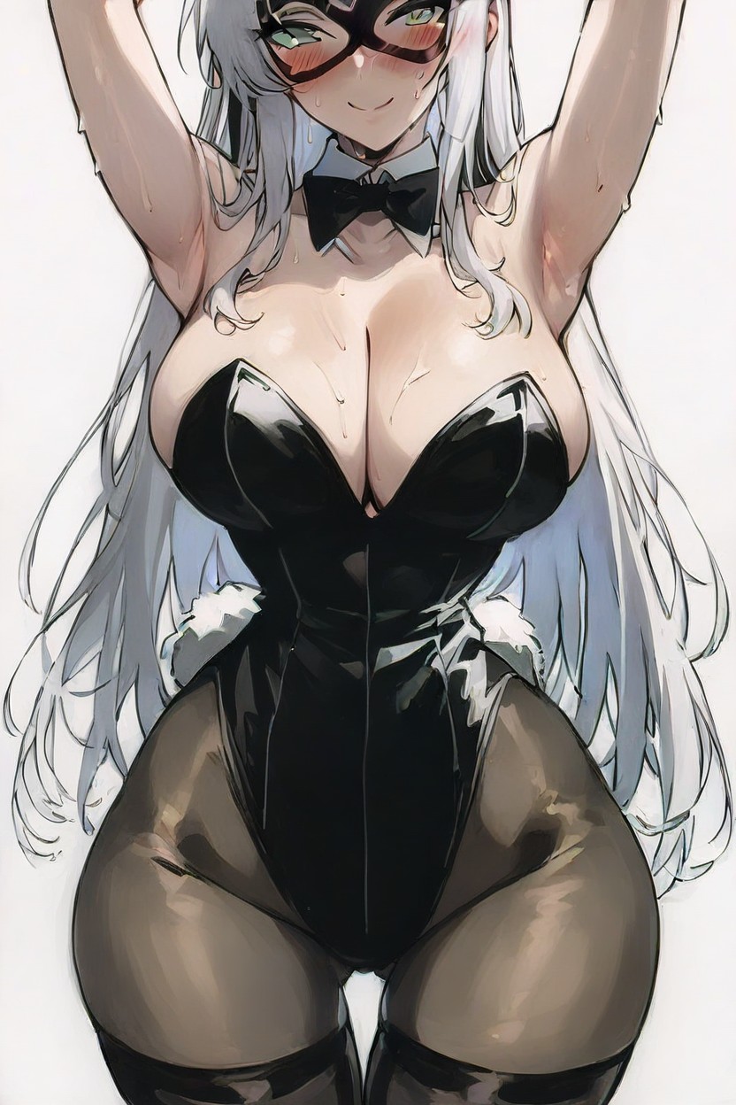 Wide Hips, Bare Hands, Long Hair Hentai AI Porn
