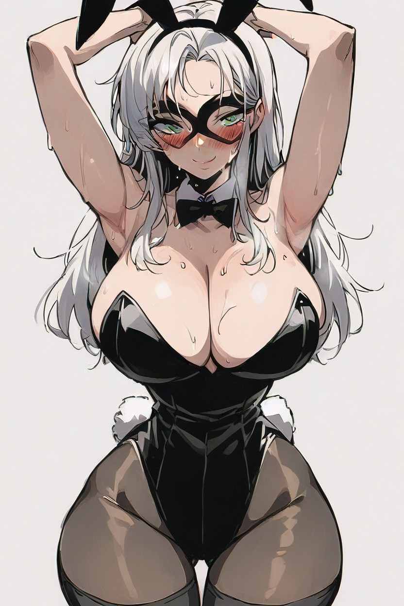 Solo Female, Front View, Green Eyes Hentai AI Porn