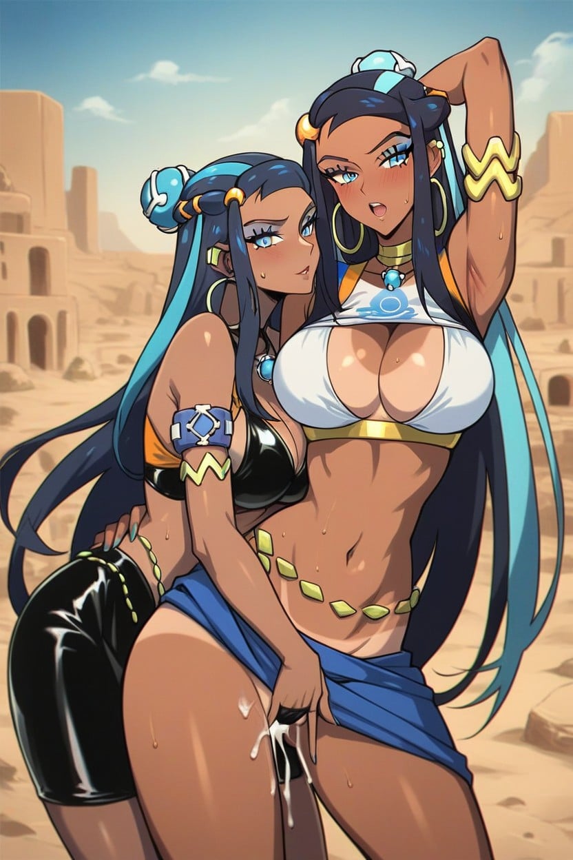 Dark Lighting, Large Ass, Bra Pulled Up To Reveal Tits Hentai AI Porn