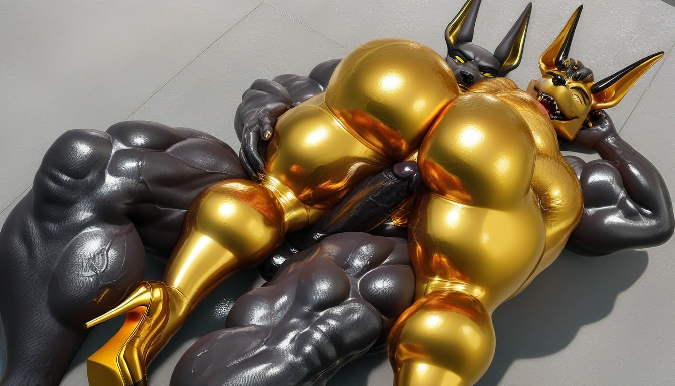 Wasp Waist, Latex, Wasp Waist Furry AI Porn