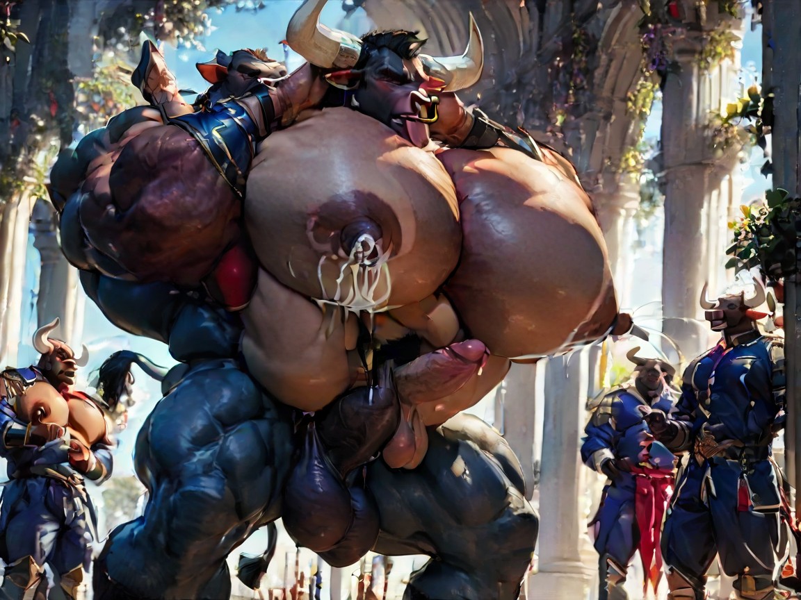 Wide Angle, Bouncy Pecs, Multiple Views AI Gay Porn