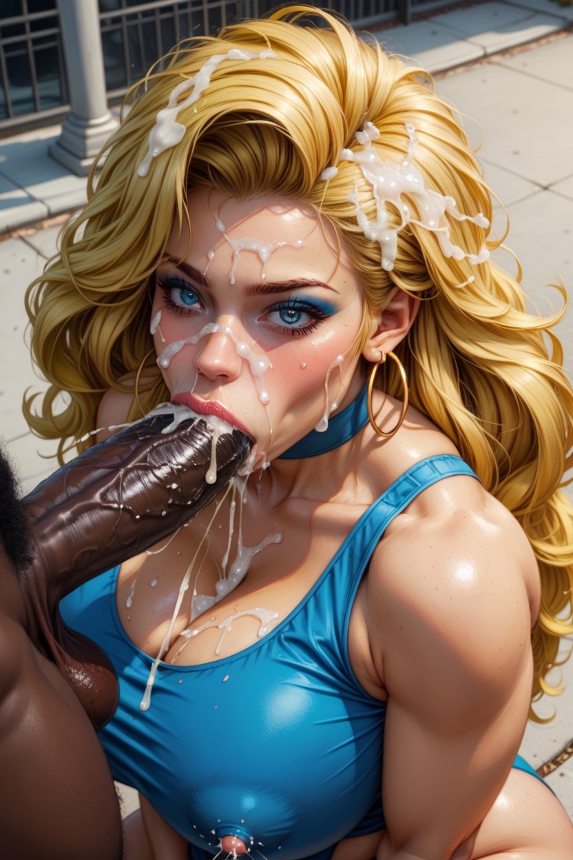 Huge Jet Of Pee In Her Mouth, Bust Shot, Gigantic Piss Spray AI Porn