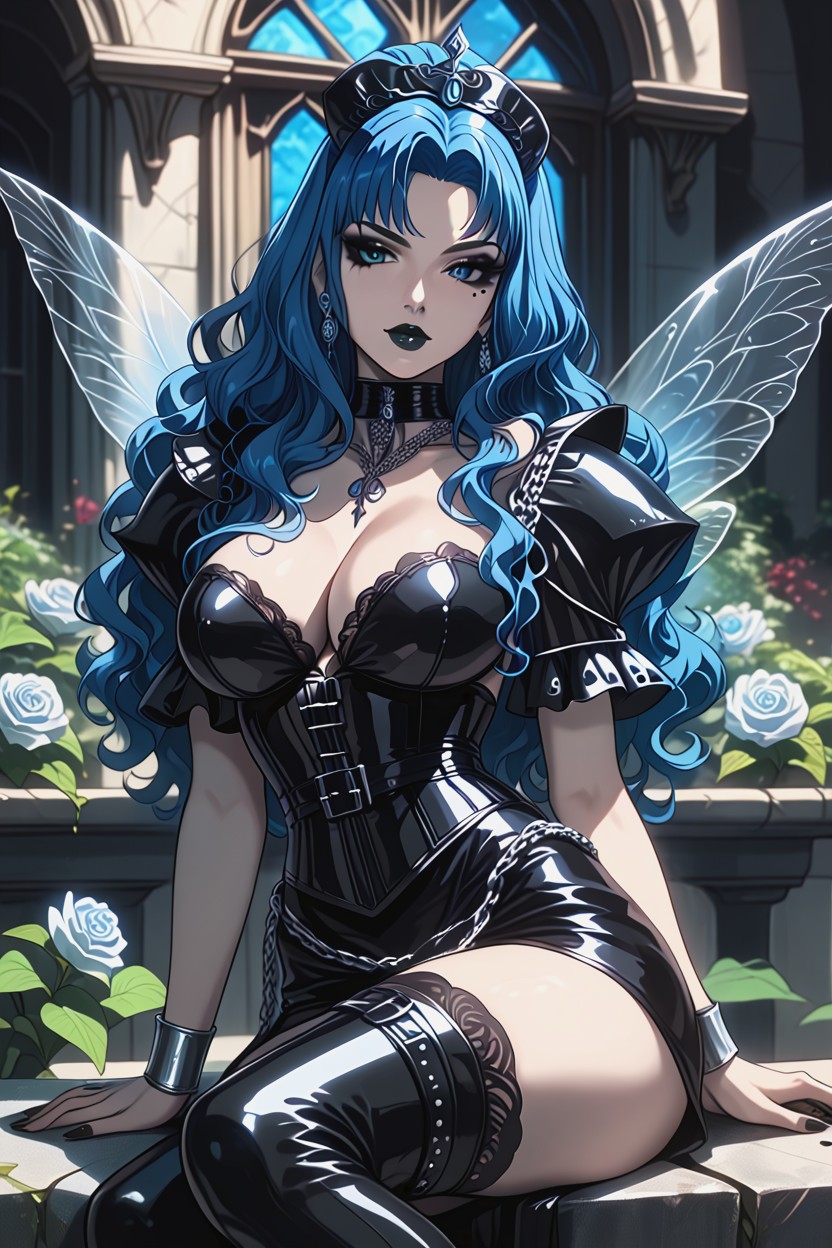 Luneth, 25+, Silver Chains Wrapping Around The Waist Hentai AI Porn