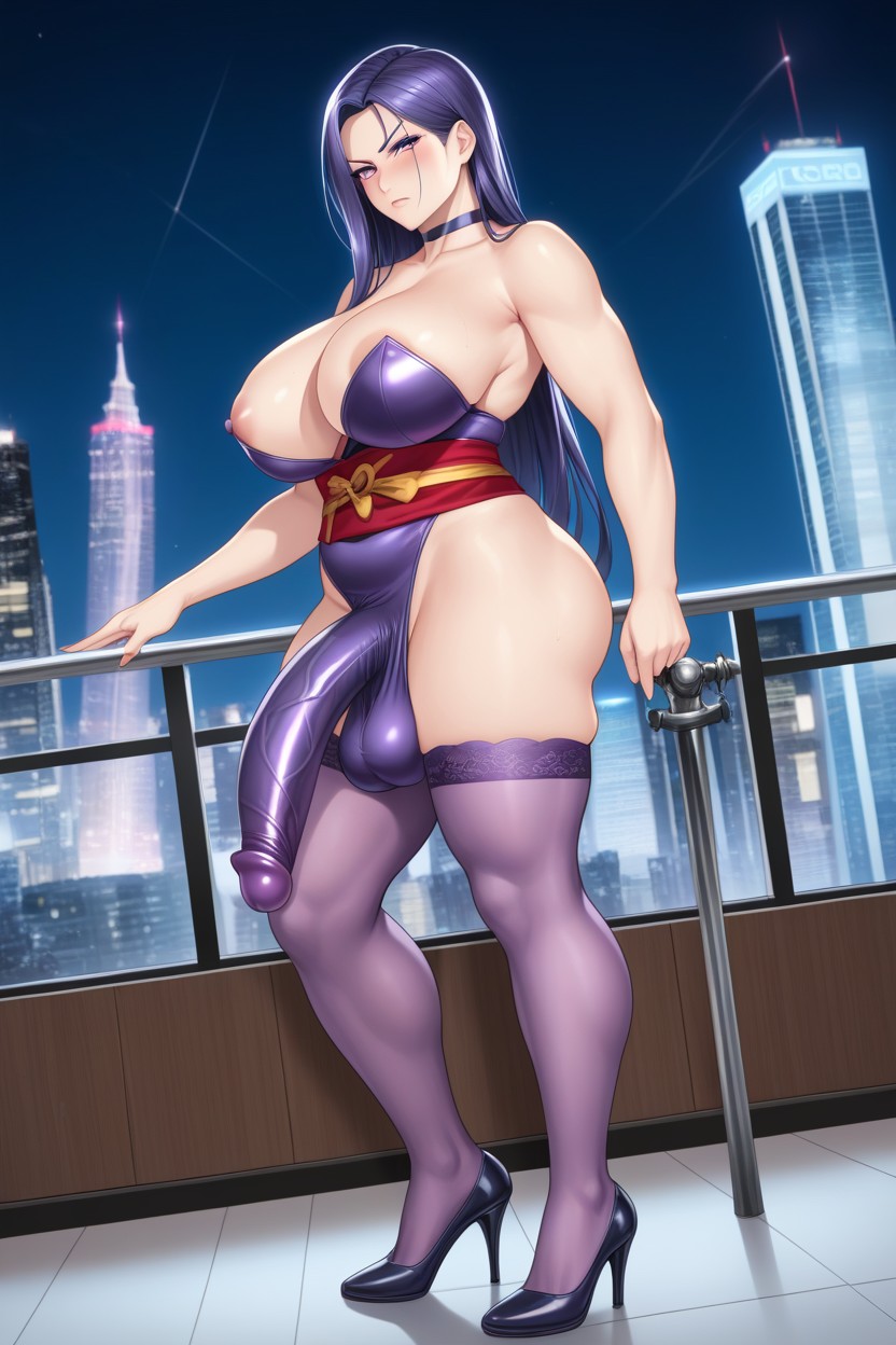Thick, Choker, Flying Sweat Shemale AI Porn