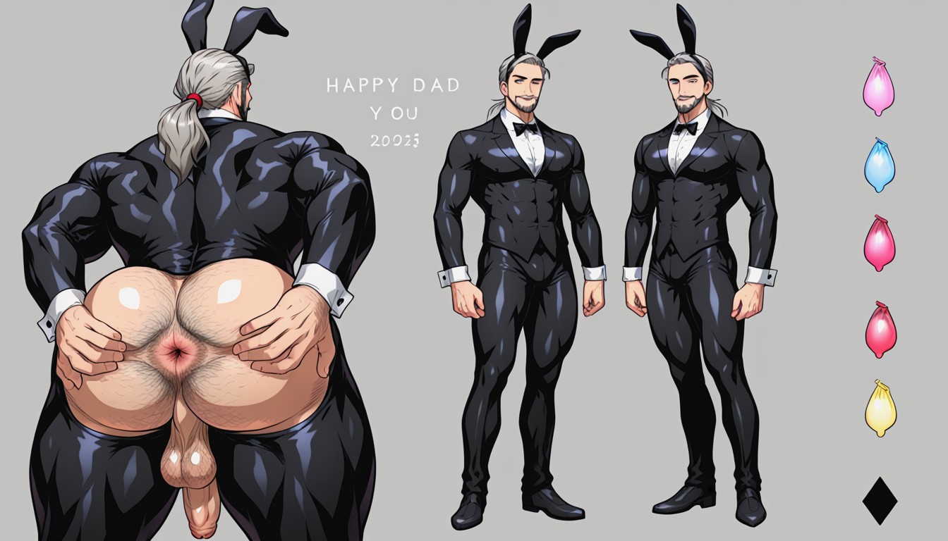 Dilf, High Resolution, Big Penis Porno gay IA
