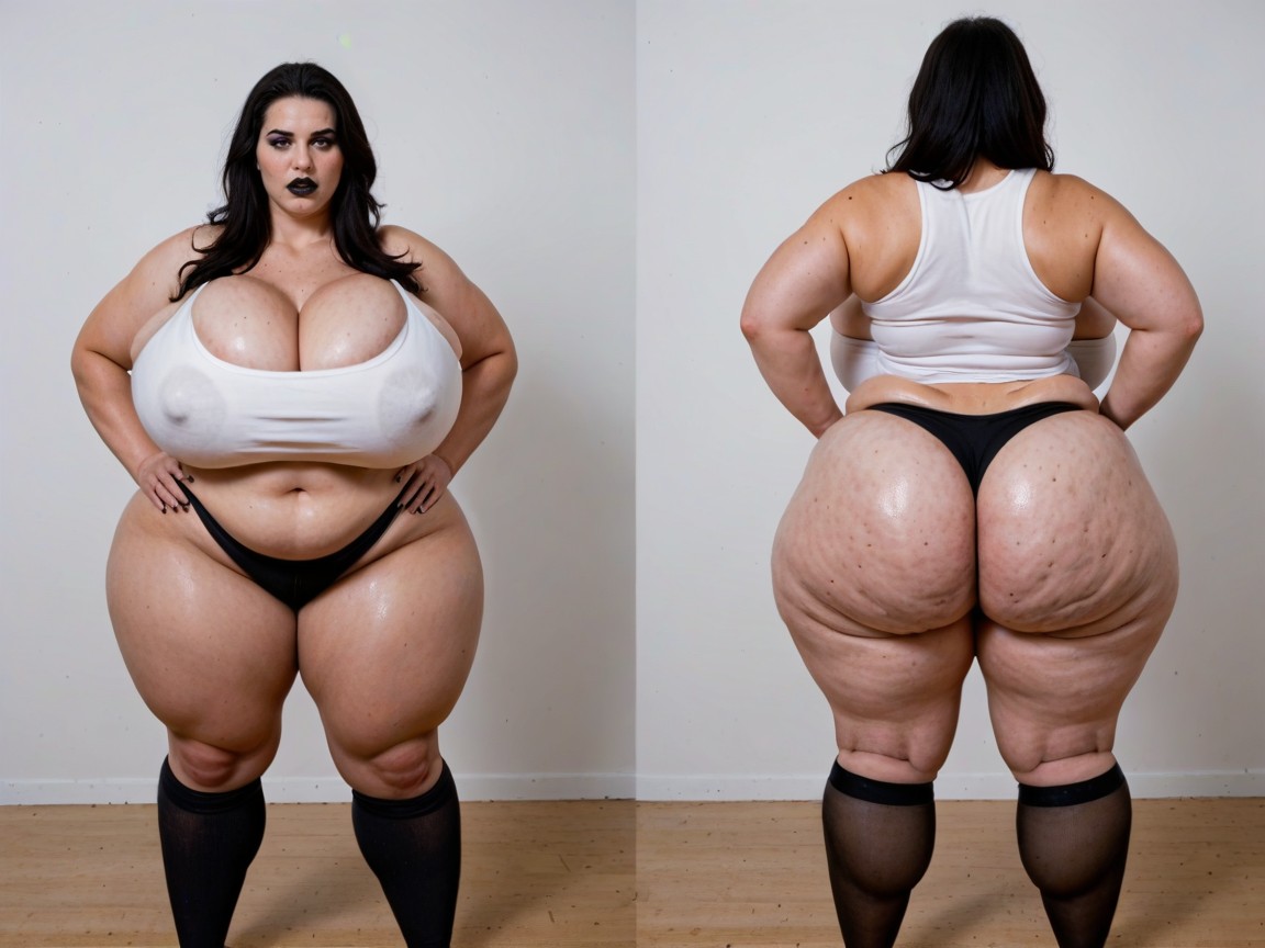 Fat, Extremely Large Ass, Overabundance Of Beauty Marks And Freckles BBW AI Porn