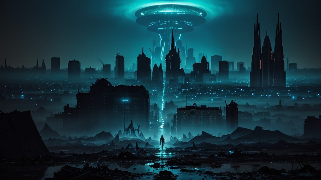 A Ruined Earth Overrun By Strange, Dawn, 18+ AI Porn