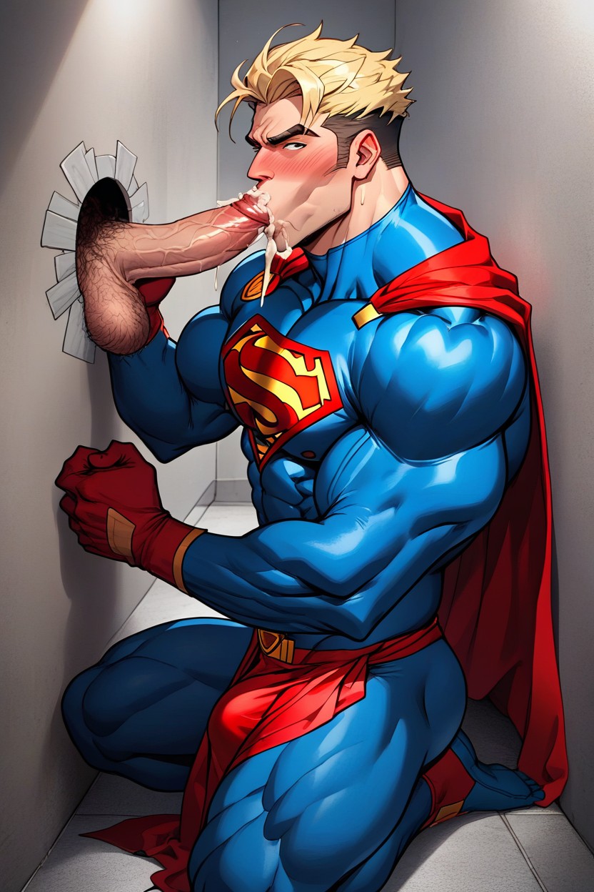 Hyper Muscle, De Haut En Bas, Cabine De Toilette Porno IA Gay