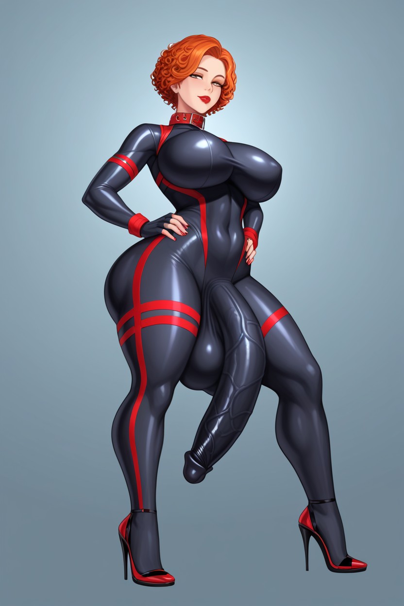 Ginger, Secret Agent, Close Up Shemale AI Porn
