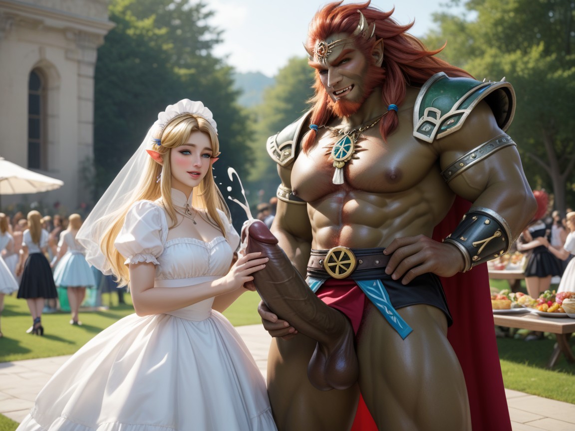 Hypercum, Ganondorf Standing, Hypercock Hentai AI Porn