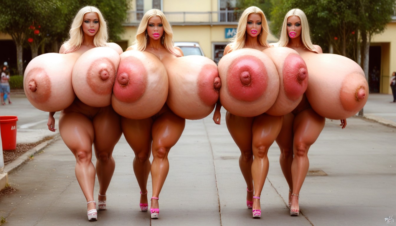 Full Body View, Photo Realistic, Bimbo AI Porn