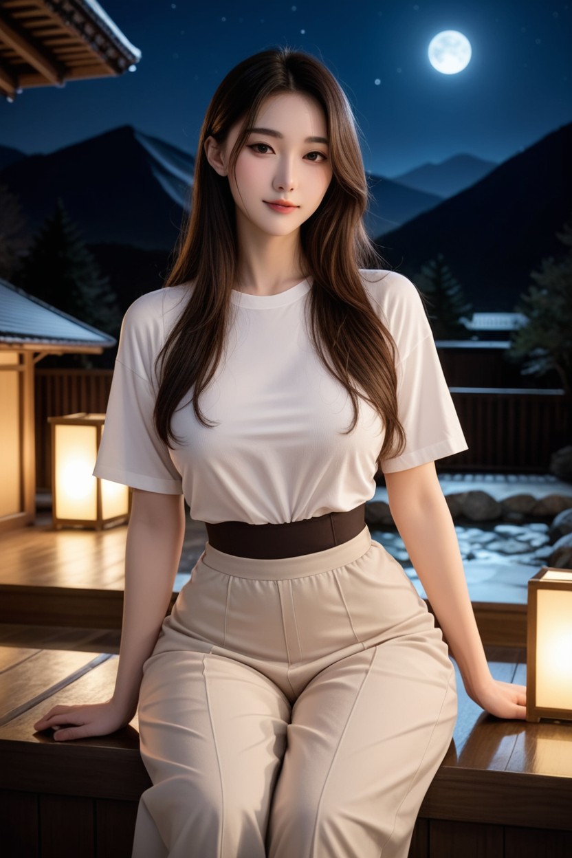 Wide Hips, Perfect Body, Cuisses Épaisses Porno IA Asiatique