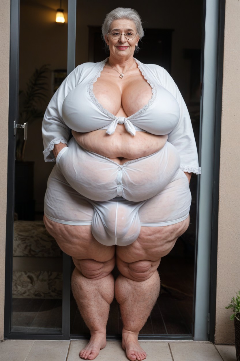 Stretch Marks On Legs, Bathrobe, Onesie AI Porn
