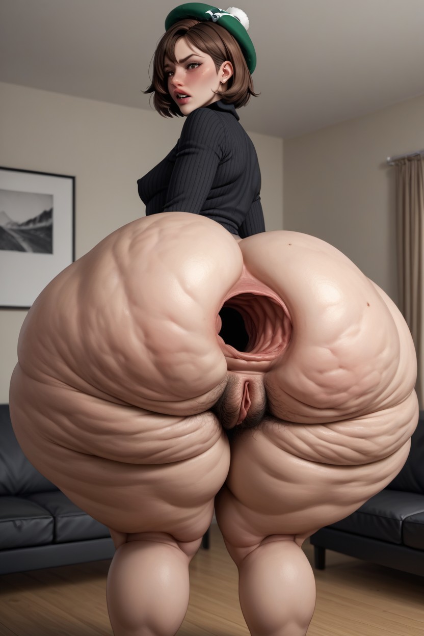 Hands Behind Back, Extremely Tight Ass, Clenched Teeth AI Porn