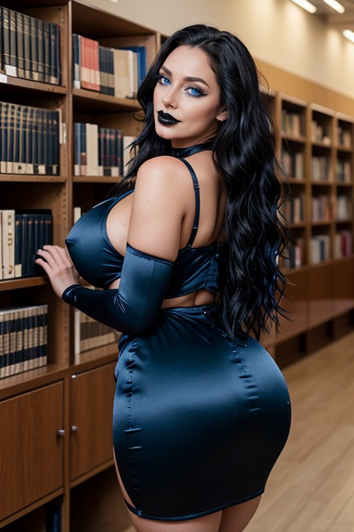 Rounded Ass, Library, Huge Pawg Ass AI Porn