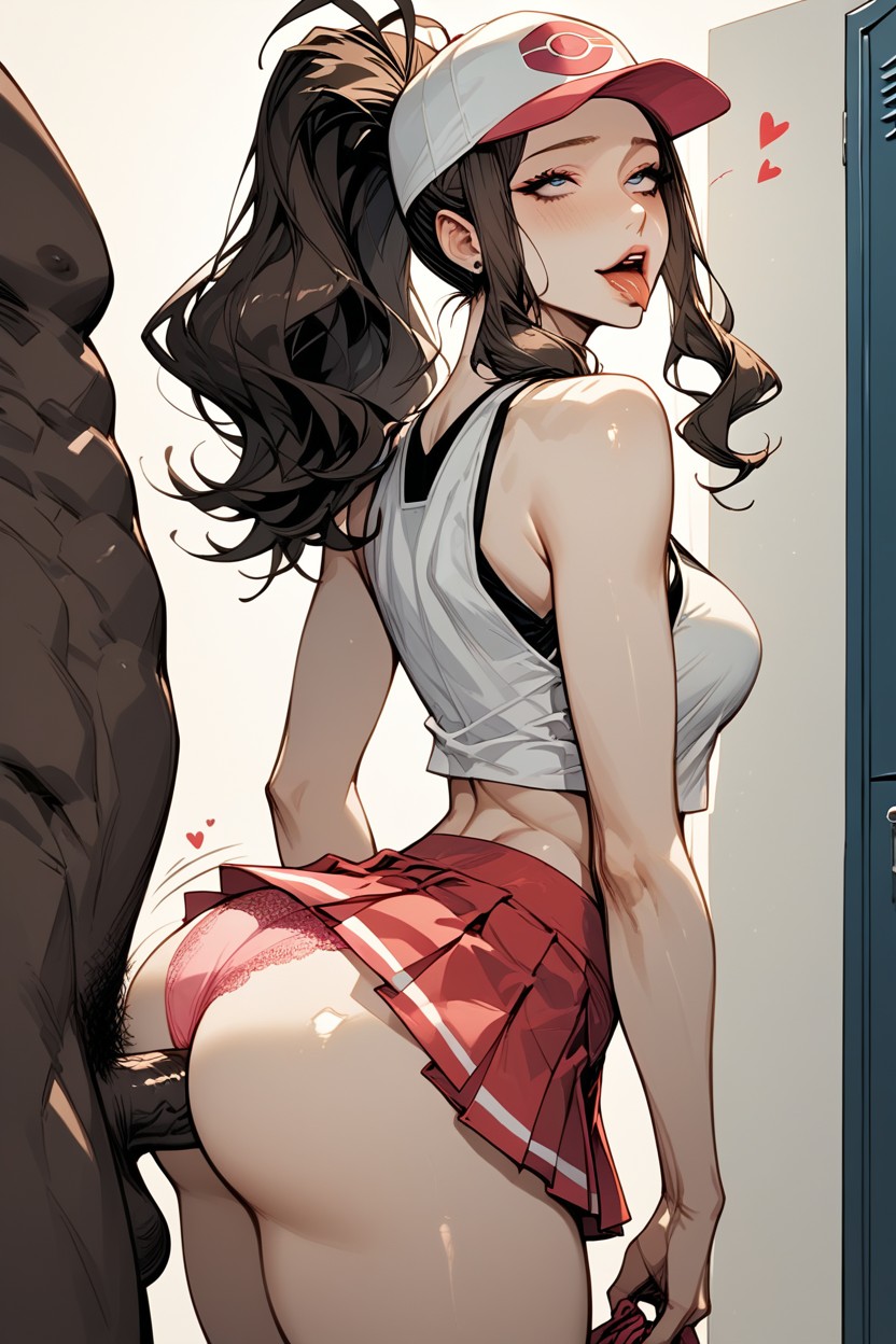 Locker Room, Bbl, White Tank Top Hentai AI Porn
