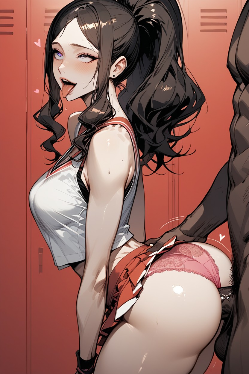 Full Color, Bounce Lines, Black Man Hentai AI Porn