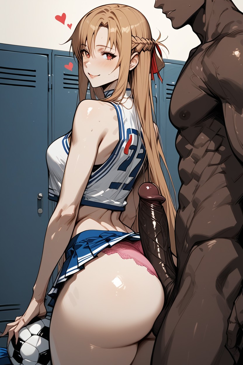 Smacking Ass, Ass Sit On Dick, Dark Skinned Male Hentai AI Porn