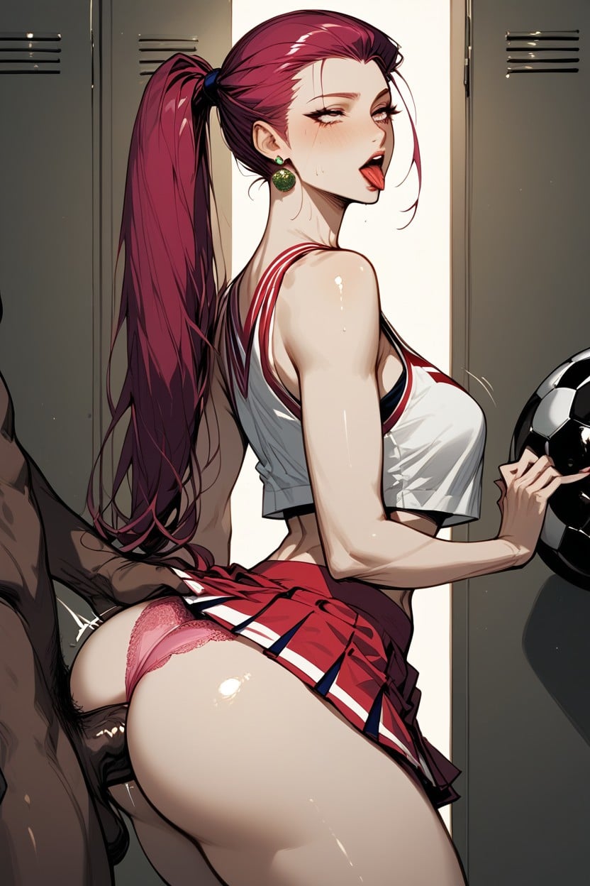 Ahegao, Bubble Butt, Black Man Hentai AI Porn