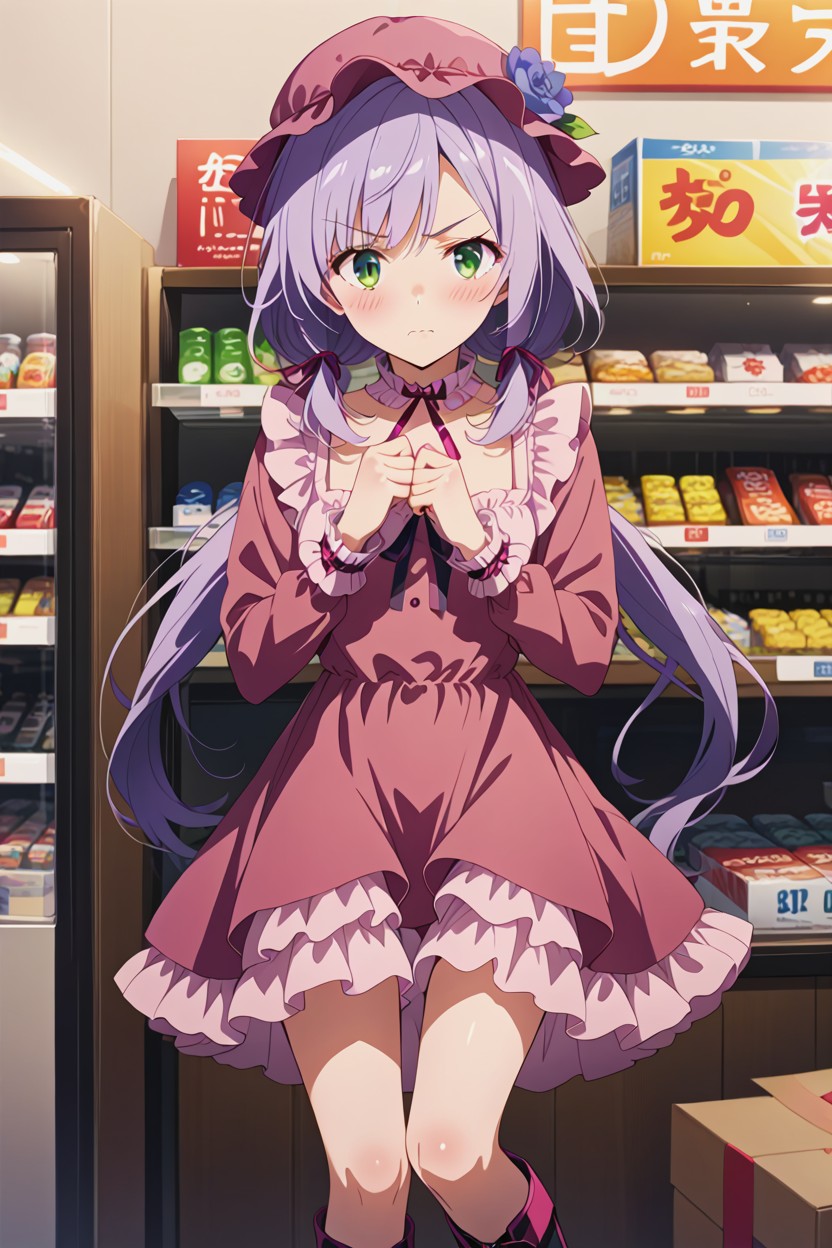 Leather Boots, Long Low Twintails, Single Person AI Porn