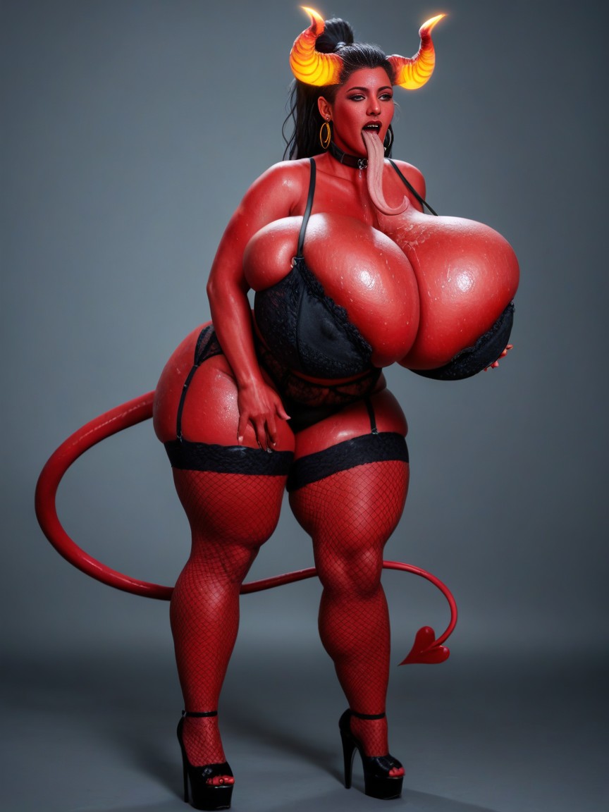 Wide Hips, Massive Boobs, Massive Thighs AI Porn