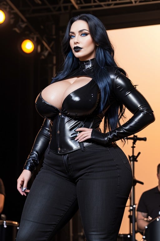 Full Body, Singing, Black Jeans AI Porn