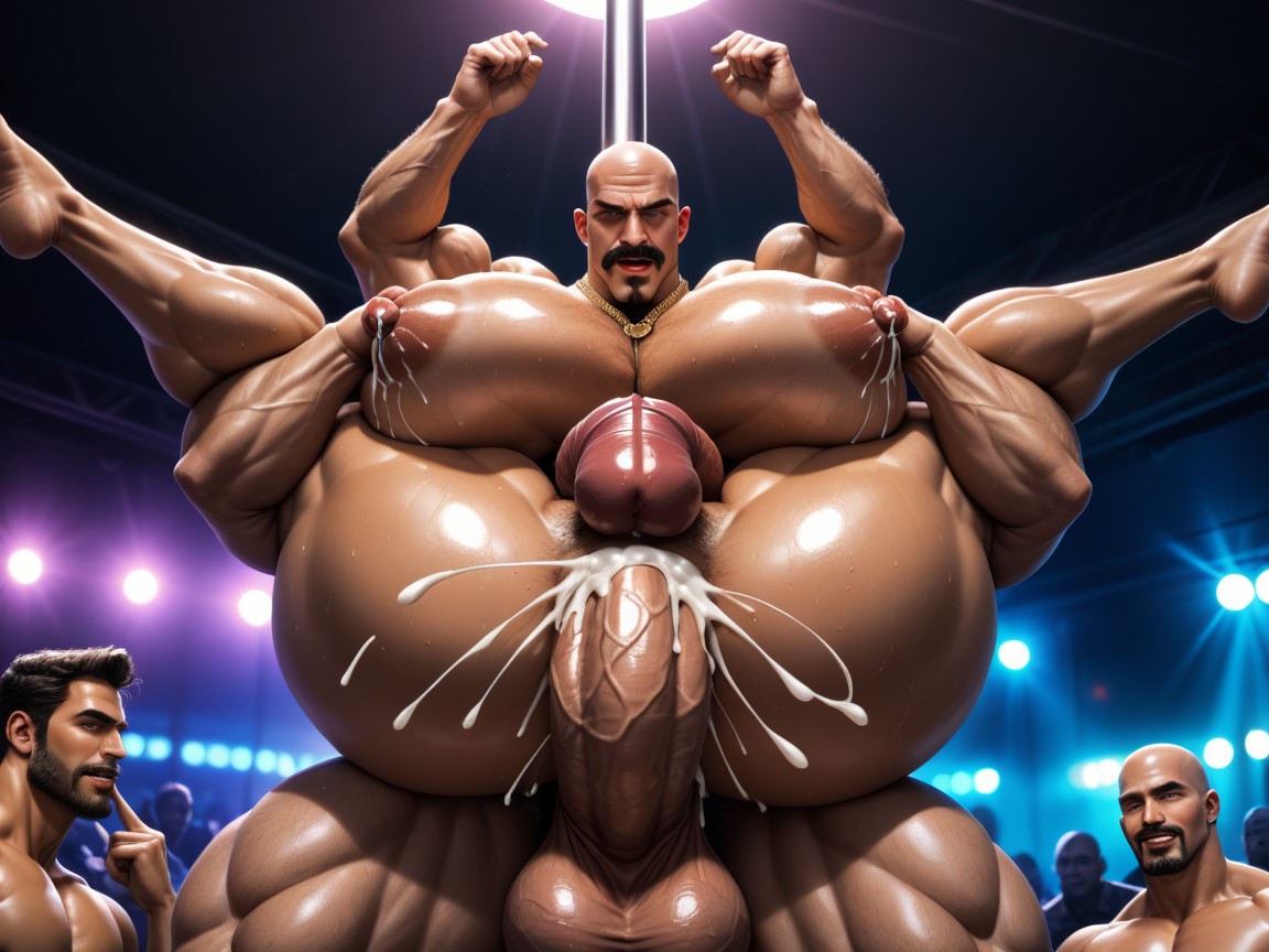 Big Pecs, Wide Angle, Erect Penis AI Gay Porn